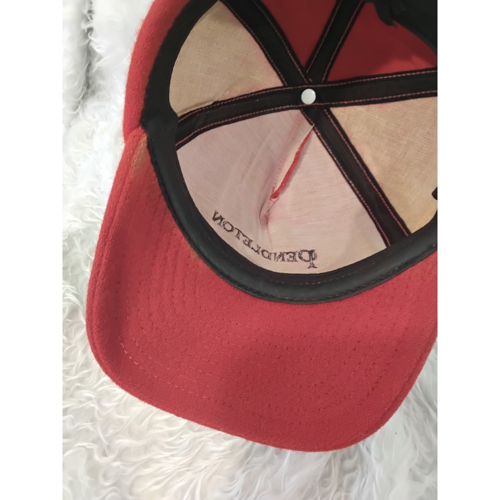 Pendleton Red Wool Baseball Cap Hat Embroidered L… - image 4